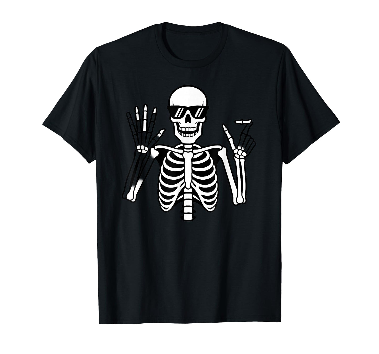 67 Skeleton Funny Six Seven Gen Alpha Halloween Meme T-Shirt
