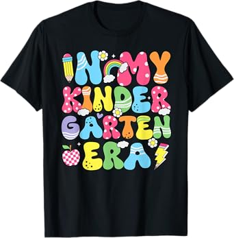 In My Kindergarten Era Back To School Kinder Teacher Kids T-Shirt