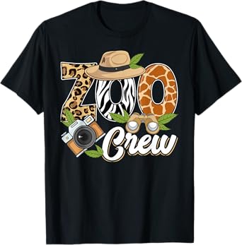 Zoo Crew Safari Animals Wildlife Animal Wild Field Trip T-Shirt