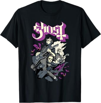 Ghost โ Bats and Band T-Shirt
