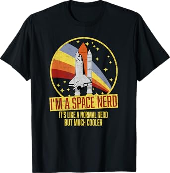Vintage Space Shuttle - Science Fiction Geek - Space Nerd T-Shirt