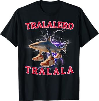 Tralalero Tralala Funny Shark Meme Bootleg T-Shirt
