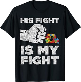 Autism Awareness Mom Dad Parents Autistic Kids Awareness T-Shirt