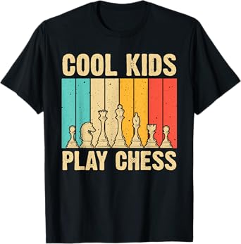 Cool Chess Lover Art For Kids Boys Men Novelty Chess Player T-Shirt