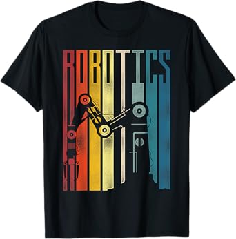 Robot Robotics Engineer Retro Vintage Robotics T-Shirt