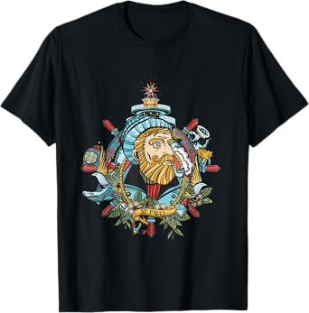 Seadog St. Pauli - Hamburg Cool Sailor Retro Tattoo Style T-Shirt for Men Women