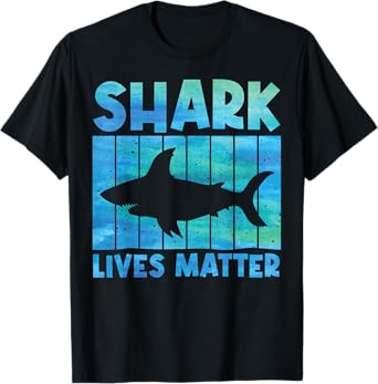 Funny Shark Design For Men Women Ocean Creature Shark Lover T-Shirt
