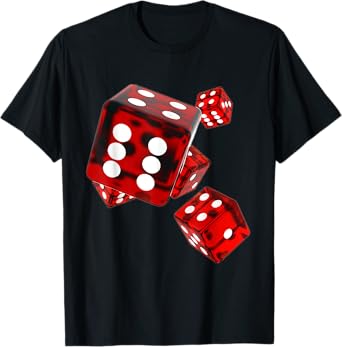 Red Translucent Dice T-Shirt