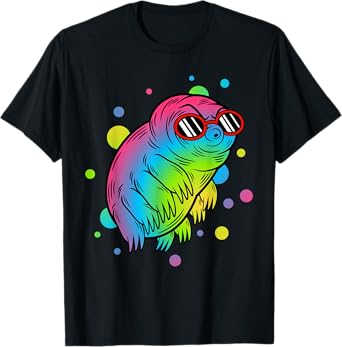 Big Rainbow Water Bear Funny Tardigrade Gift Men Women Kids T-Shirt