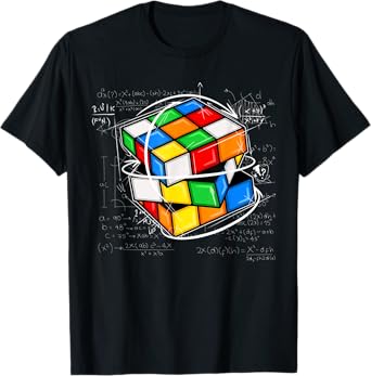 Melting Cube Speed Cubing Vintage Puzzle Youth Math T-Shirt