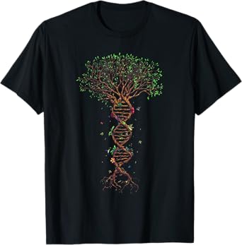 DNA Tree Genetic Funny Earth Day Plant A Tree Life Humor T-Shirt