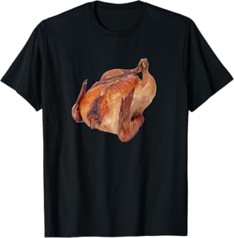 Poultry Roast Rotisserie Chicken T-Shirt - Unisex-Adults, Black, Small