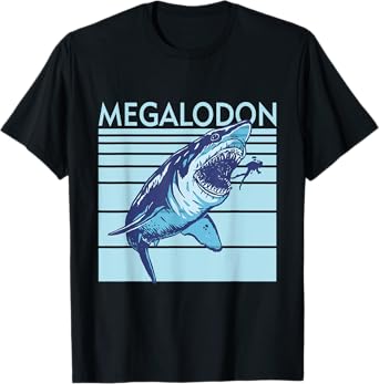 Megalodon Shark Fossil Tooth Hunter Paleontology Ocean Water T-Shirt