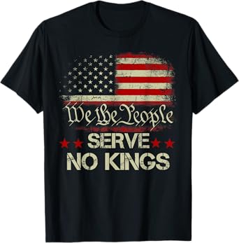 No Kings In America, Democracy, We The People T-Shirt