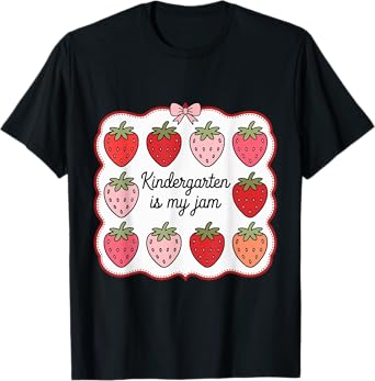 Kindergarten Is My Jam Retro Teacher Back to School Women T-Shirt