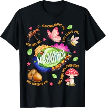 VBS 2025 Magnified Smallest Insects Adventure Psalm 34:3 T-Shirt