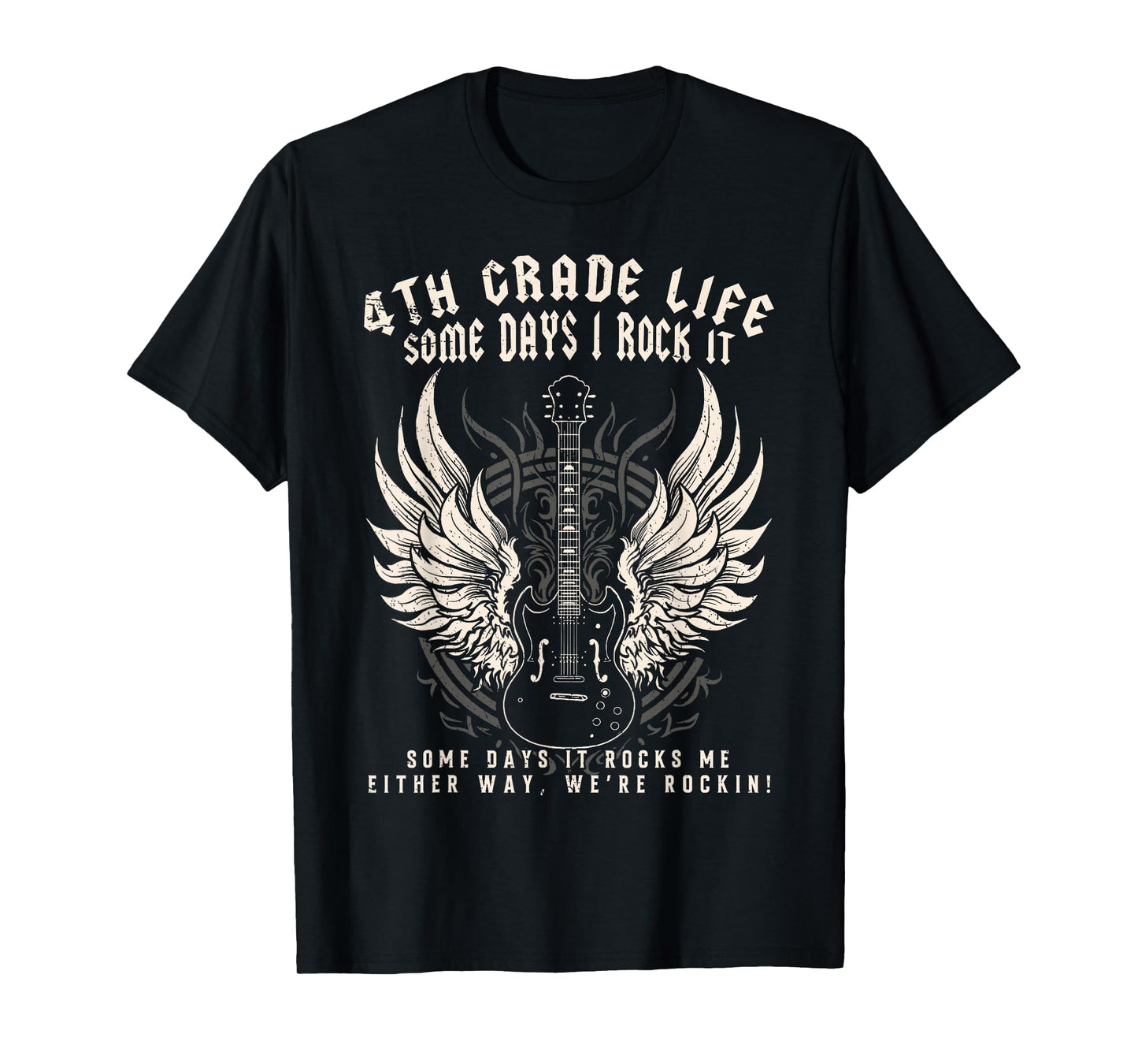 4th Grade Teacher Some Days I Rock It Middle School Teacher Men Women Kids T-Shirt