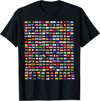 Flags of the Countries of the World 287 Flag International T-Shirt