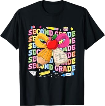 Second Grade Back To School First Day of School Teacher Kid T-Shirt