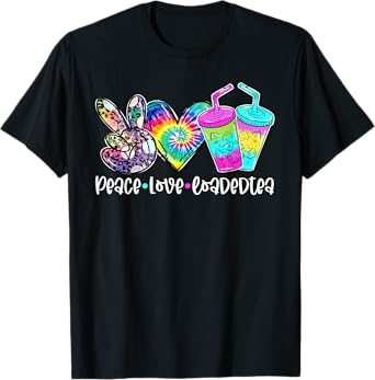Peace Love Loaded Tea Tie Dye Leoaprd Print Summer Vacations T-Shirt for Men Women