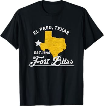 Fort Bliss El Paso Texas Tx 1st Armored Division T-Shirt