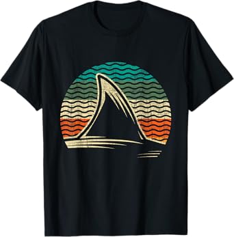 Retro Shark Tail - Marine Biologist Shark Lovers Wildlife T-Shirt