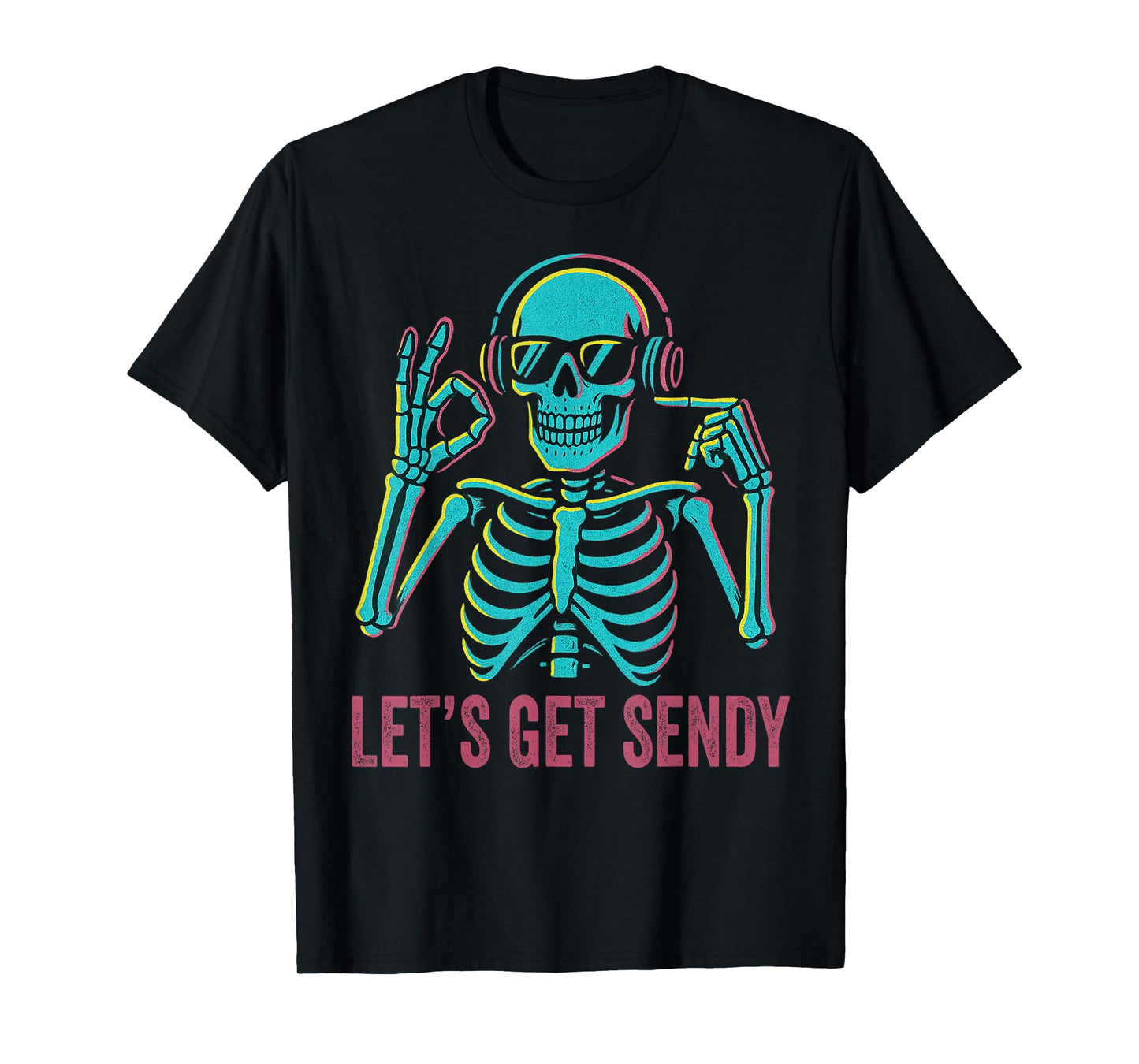 67 Emote Skeleton Six Seven Let's Get Sendy 67 Meme Funny 67 T-Shirt