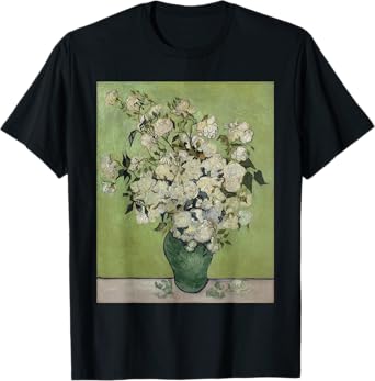 Vincent van Gogh Vase with Roses T-Shirt