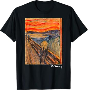Famous Art The Scream By Munch Artist Painting T-Shirt