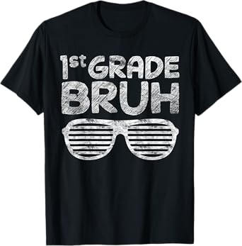 Kids 1st Grade Bruh First Grade Dude Back To School For Boys T-Shirt