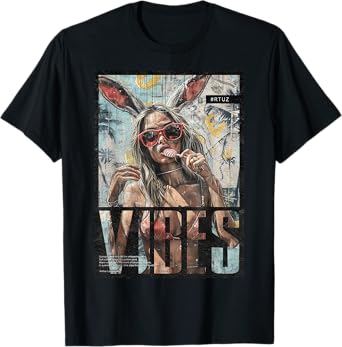 Vintage Girl Magazin Cover Sexy Model Pin-up T-Shirt, Small, Black