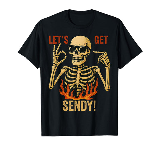 67 Emote Skeleton Six Seven Let's Get Sendy 67 Meme Funny 67 T-Shirt