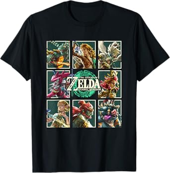 The Legend of Zelda Tears of the Kingdom Character Box Up T-Shirt