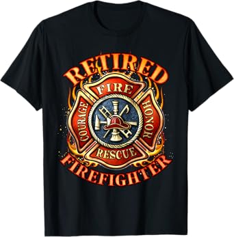 Retired Firefighter Gift Fireman Retirement Party Gift T-Shirt