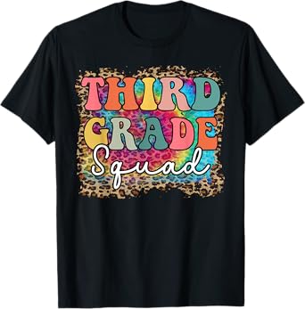 Team Third Grade Squad First Day of Back to School Teacher Men Women Kids T-Shirt