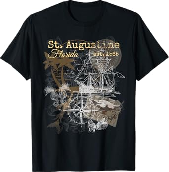 Vintage St Augustine Florida Shirt Old Historic 1565 T-Shirt