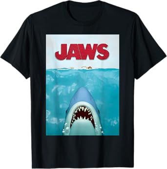 Jaws 50th Anniversary Poster 3D Style Front & Back T-Shirt