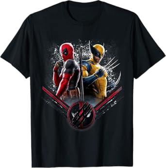 Marvel Studios Deadpool & Wolverine Side-by-Side Claw Icon T-Shirt