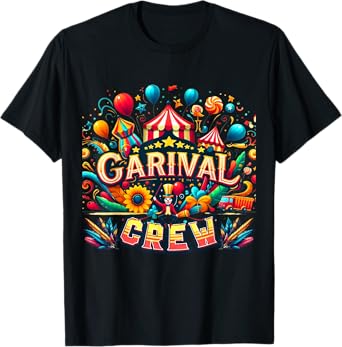 Carnival Crew Member โ Funny Circus Costume Style T-Shirt
