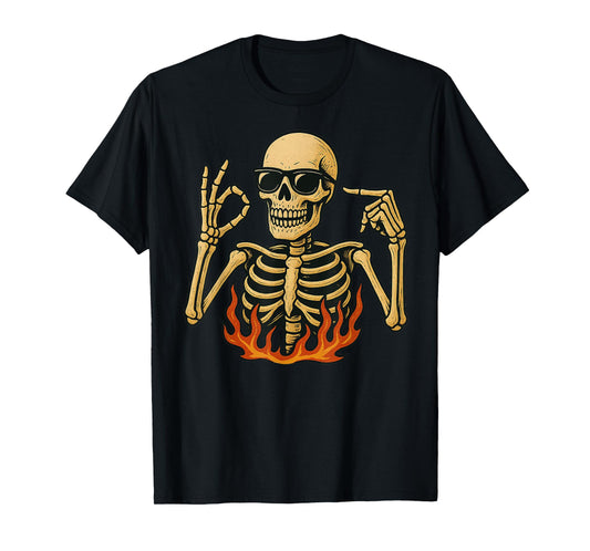 67 Emote Skeleton Six Seven Let's Get Sendy 67 Meme Funny 67 T-Shirt