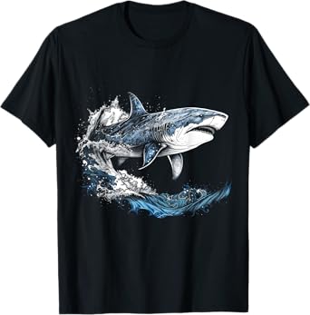 Shark Beach Lover Ocean Animal Graphic Novelty Womens T-Shirt