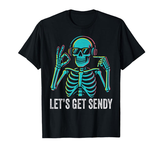67 Emote Skeleton Six Seven Let's Get Sendy 67 Meme Funny 67 T-Shirt