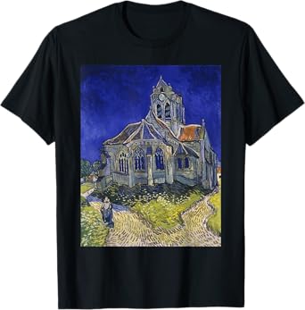 The Church at Auvers by Vincent van Gogh Art T-Shirt