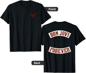 Official Bon Jovi Forever Back Print T-Shirt