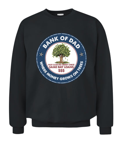 Funny Father Bank Shirt Fast Cash No Credit Check Dad Jokes T-Shirt