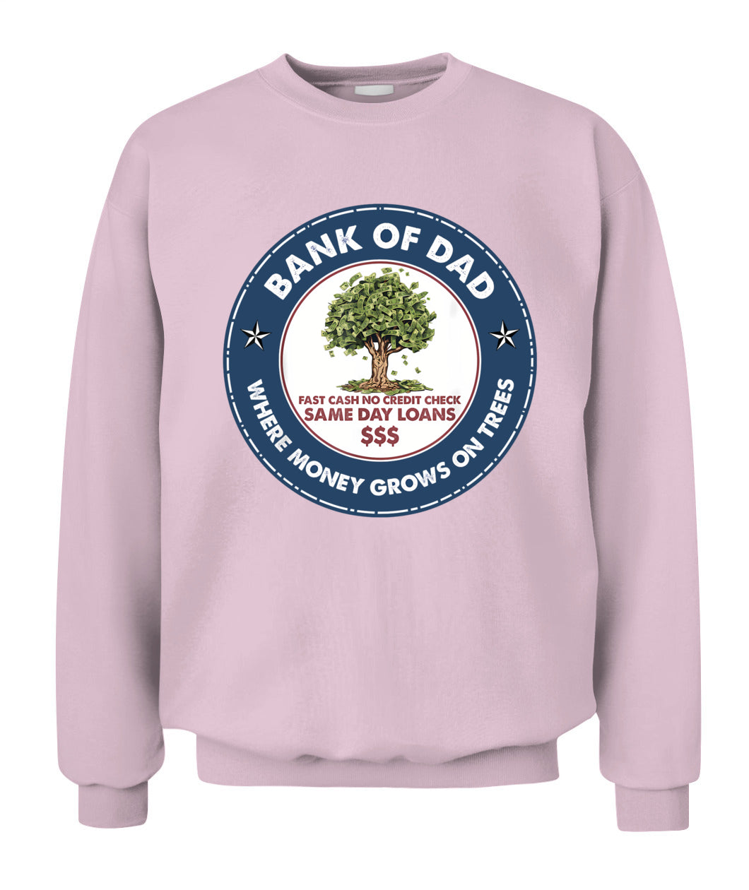 Funny Father Bank Shirt Fast Cash No Credit Check Dad Jokes T-Shirt