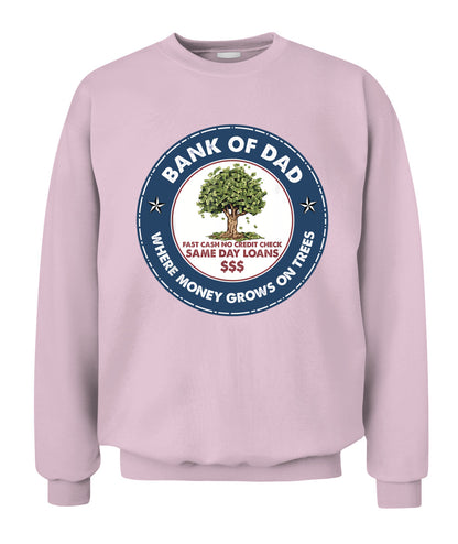 Funny Father Bank Shirt Fast Cash No Credit Check Dad Jokes T-Shirt