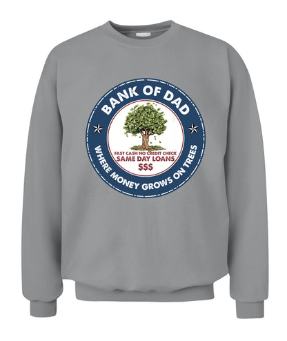 Funny Father Bank Shirt Fast Cash No Credit Check Dad Jokes T-Shirt