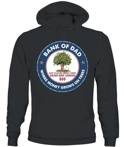 Funny Father Bank Shirt Fast Cash No Credit Check Dad Jokes T-Shirt