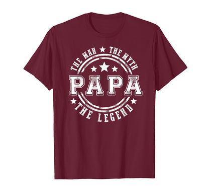 Great The Man The Myth The Legend Papa Father's Day Gift T-Shirt